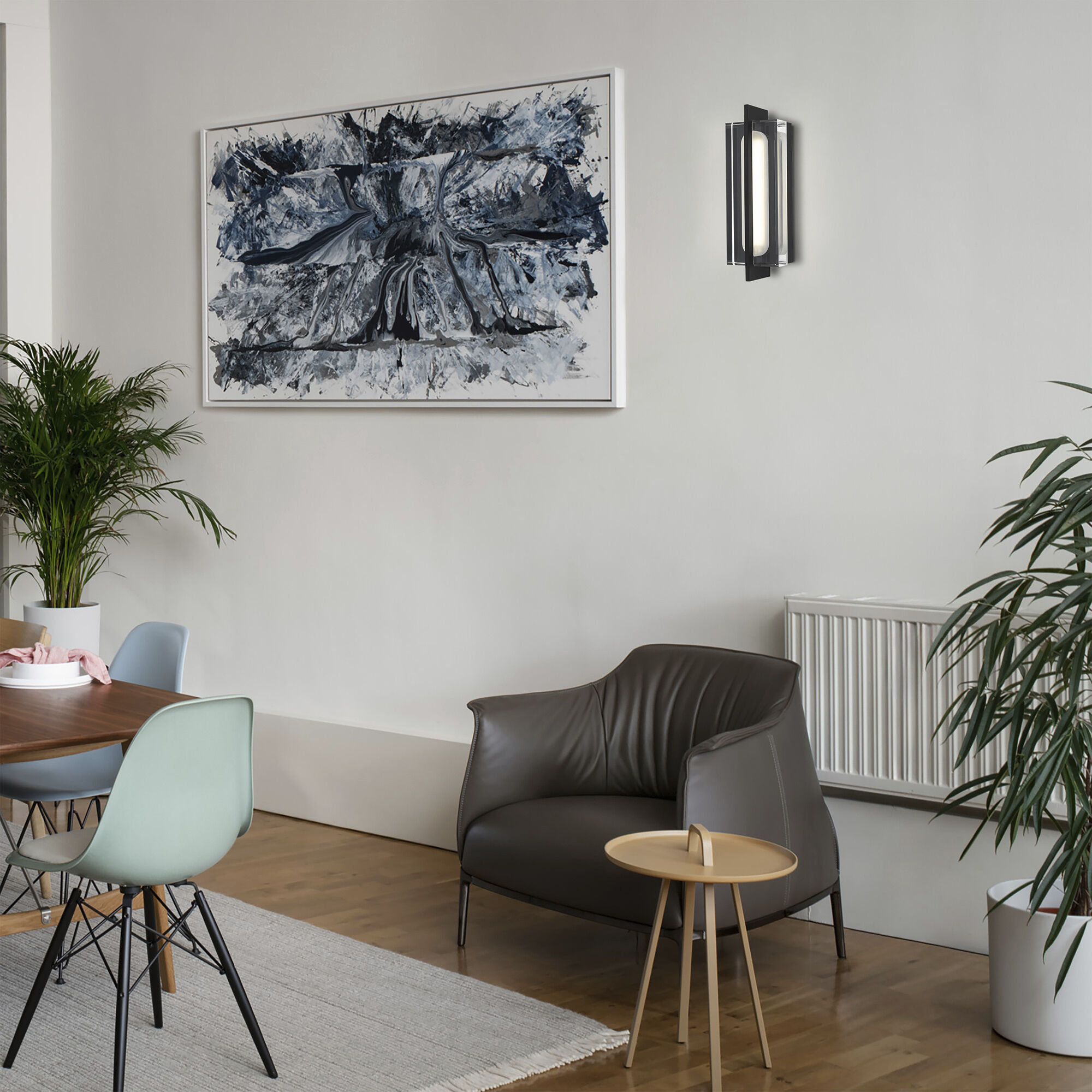 Avani LED 14.63 inch Sand Black Outdoor Wall Sconce